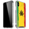 Marijuana Rasta Distressed iPhone XS Max Clear Case